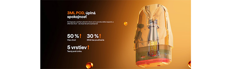 OXVA Xlim Pro 3 nové cartridge 3ml